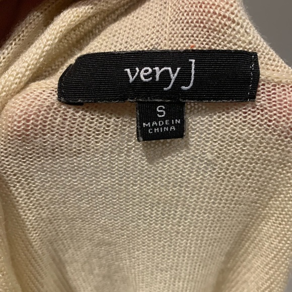 Very J Pullover Tunic Sweater with Cowl Neck - Picture 2 of 2